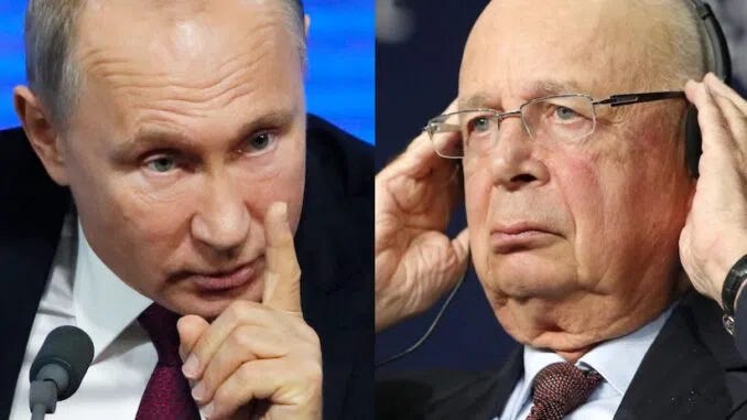 Putin Warns Klaus Schwab His Terrorist Days Are Numbered
